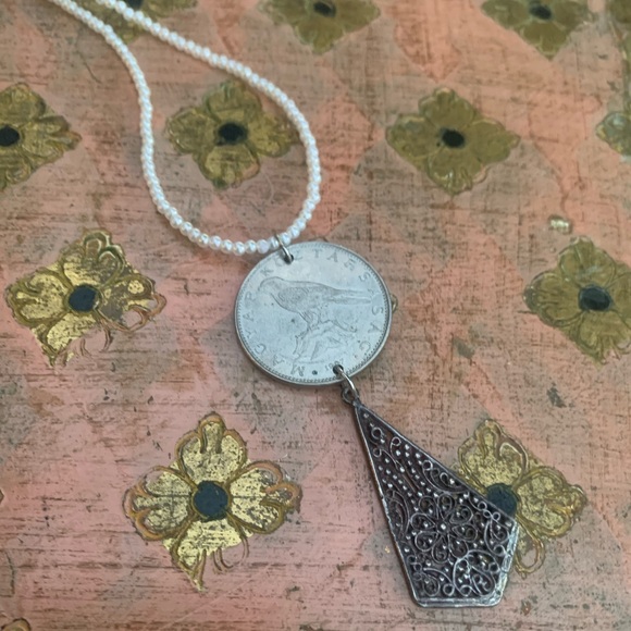 Hungarian coin pendant necklace - Picture 2 of 5